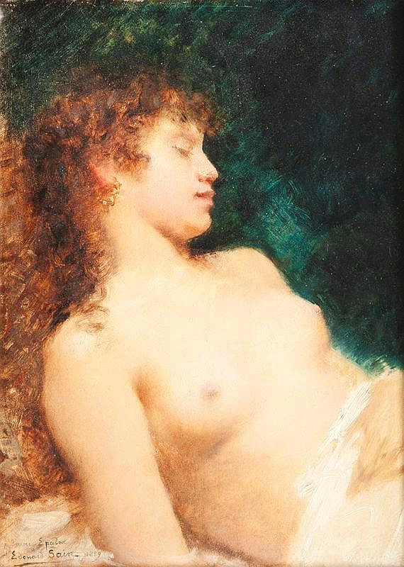 Giovane donna assopita